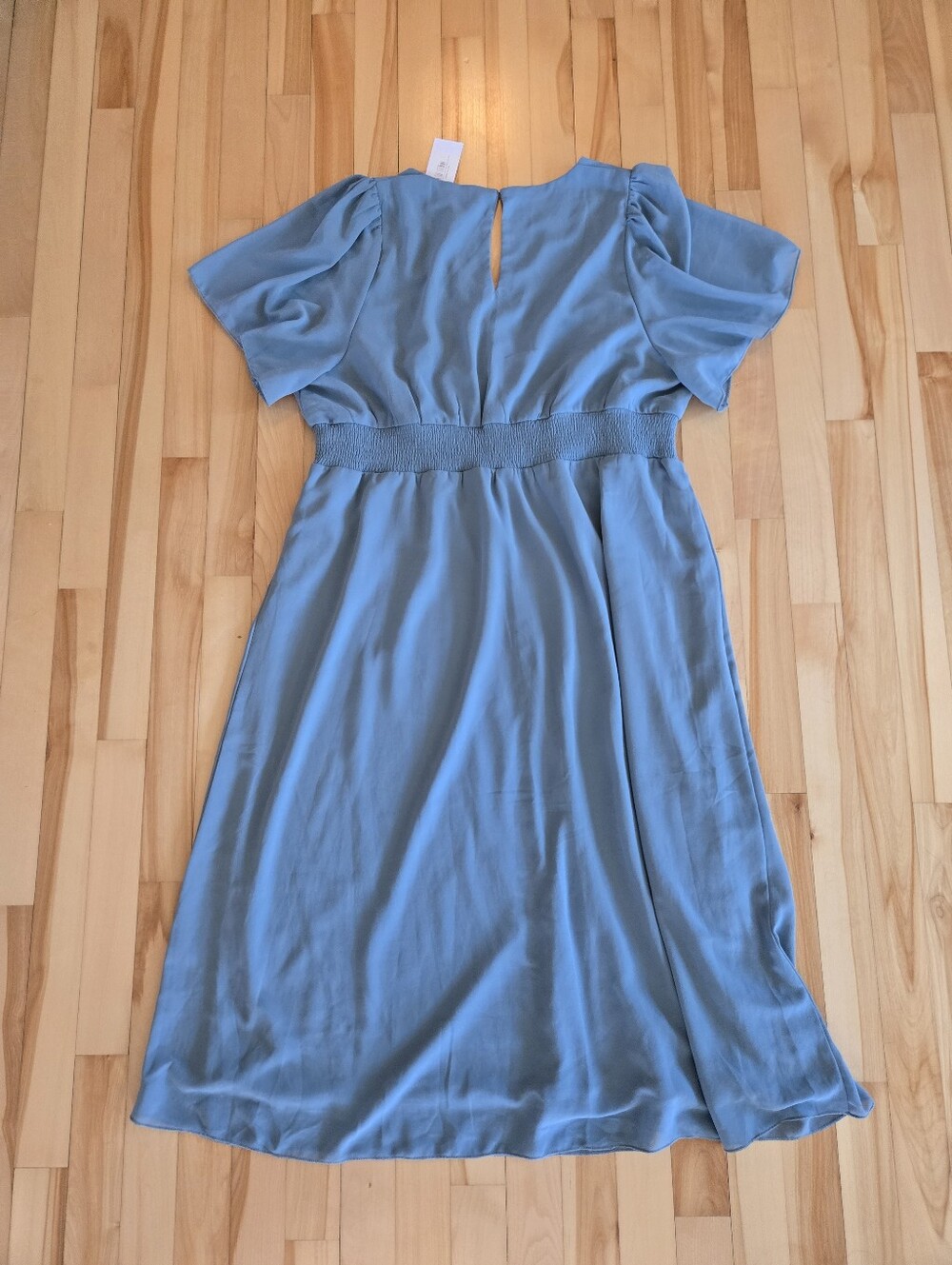 Baltic Born Lagoon Blue V-Neck Sarah Midi Dress Size 1X NWT - Picture 4 of 6
